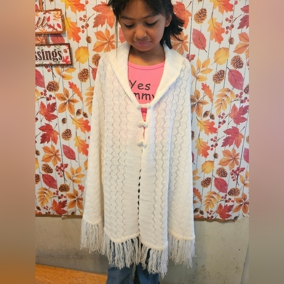 Hand Crafted upcycled white handmade crochet  3button chest Wavy Swim cover-up - Picture 5 of 12